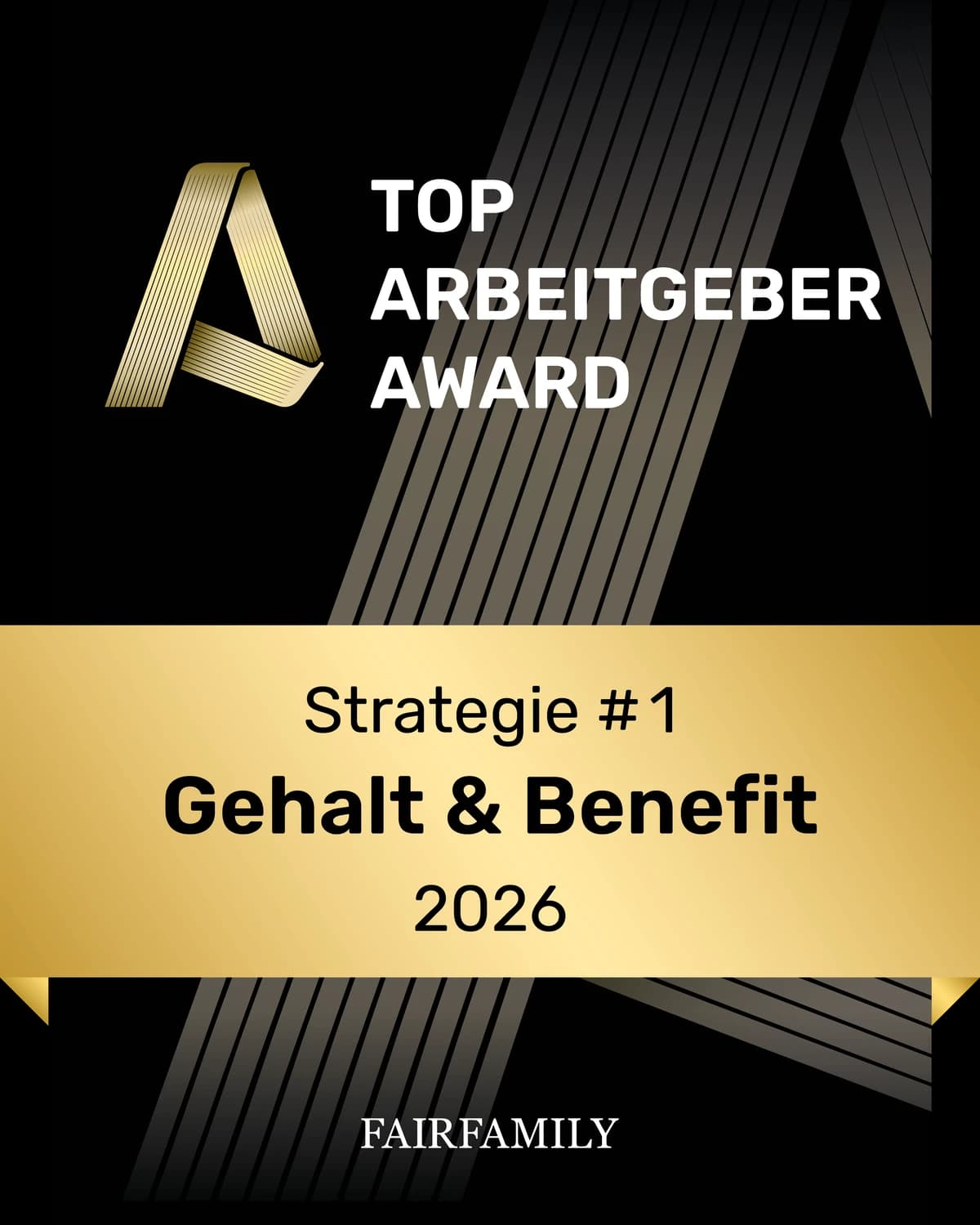 Top Arbeitgeber Award 2026 – Strategie #1 Gehalt & Benefit – fairfamily