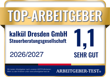 Siegel Top-Arbeitgeber kalkül Dresden 2026/2027